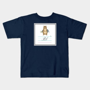 Bear Queer Alphabet Card Kids T-Shirt